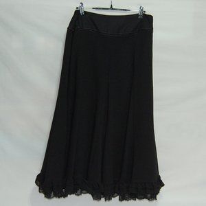Emma James - Black Midi Skirt - Size 8